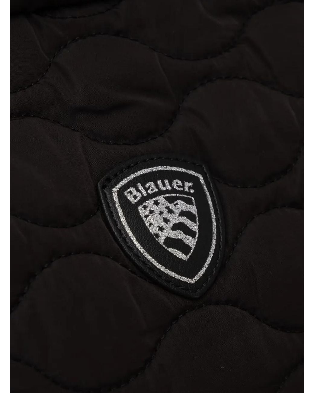 Blauer Black Quilted Logo-Patch Tote Bag