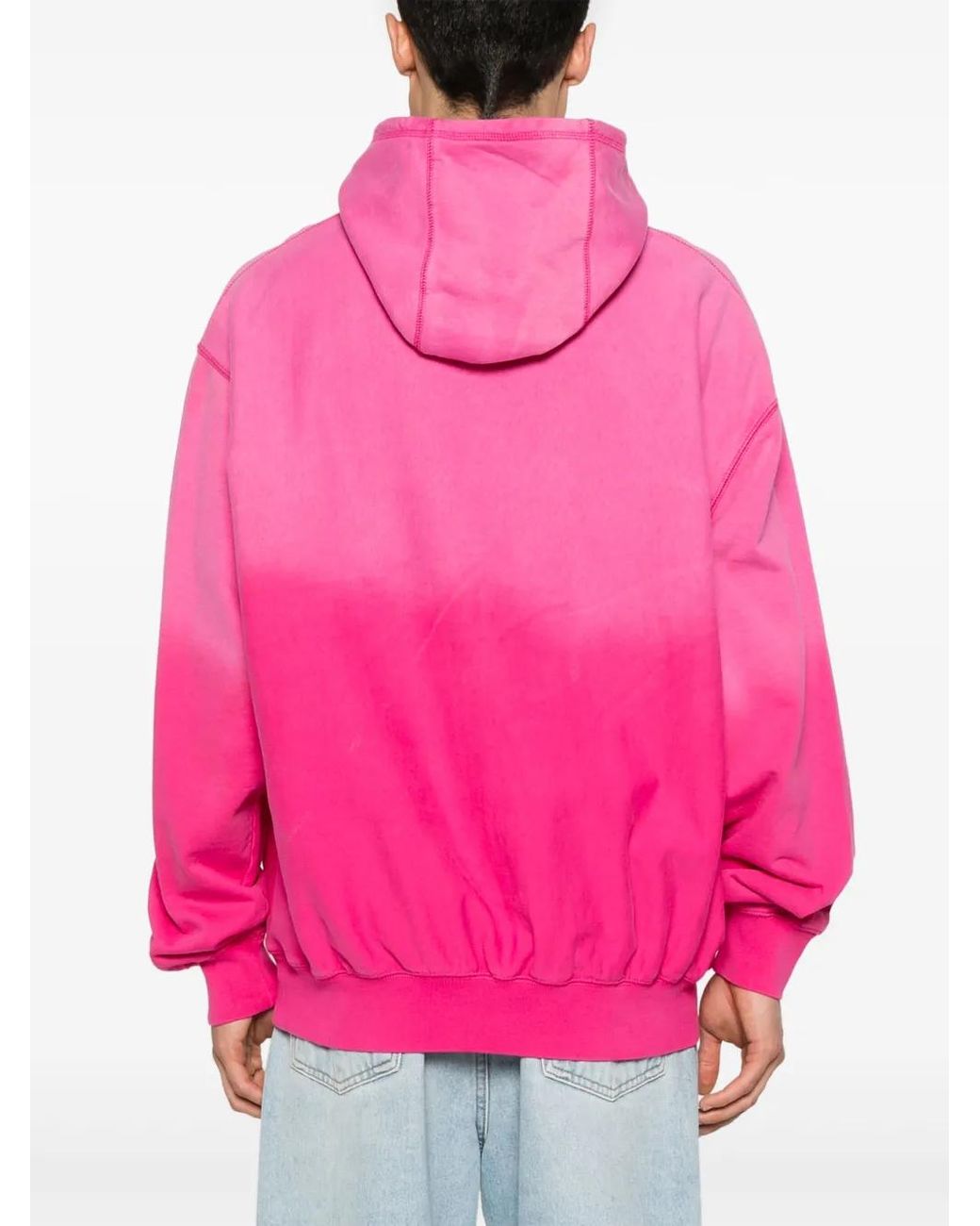 BBCICECREAM Pink Small Arch Logo Hoodie for men