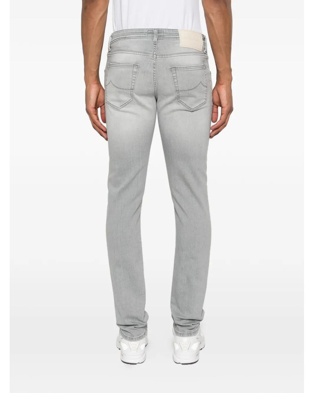 Jacob Cohen Gray Nick Slim Five-Pocket Jeans for men
