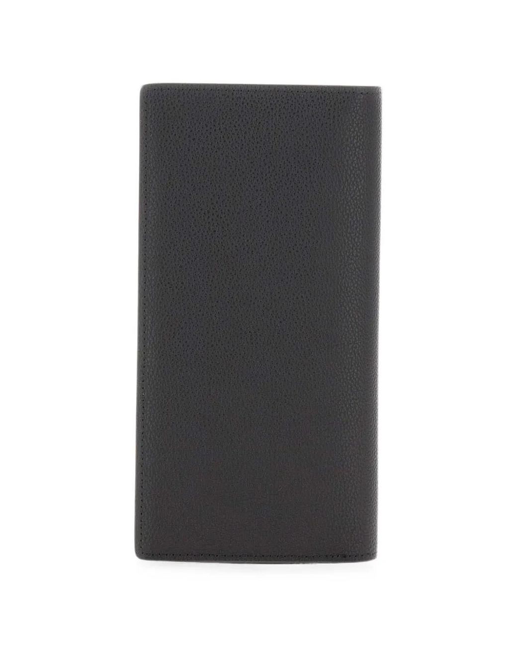 Borsalino Gray Logo-Embossed Wallet