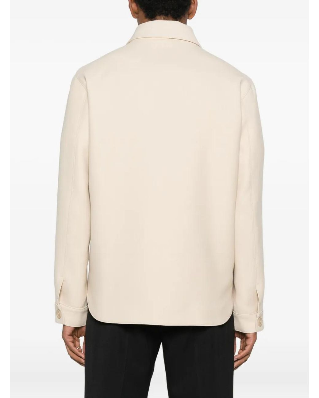 Sandro White Buttoned Overshirt for men