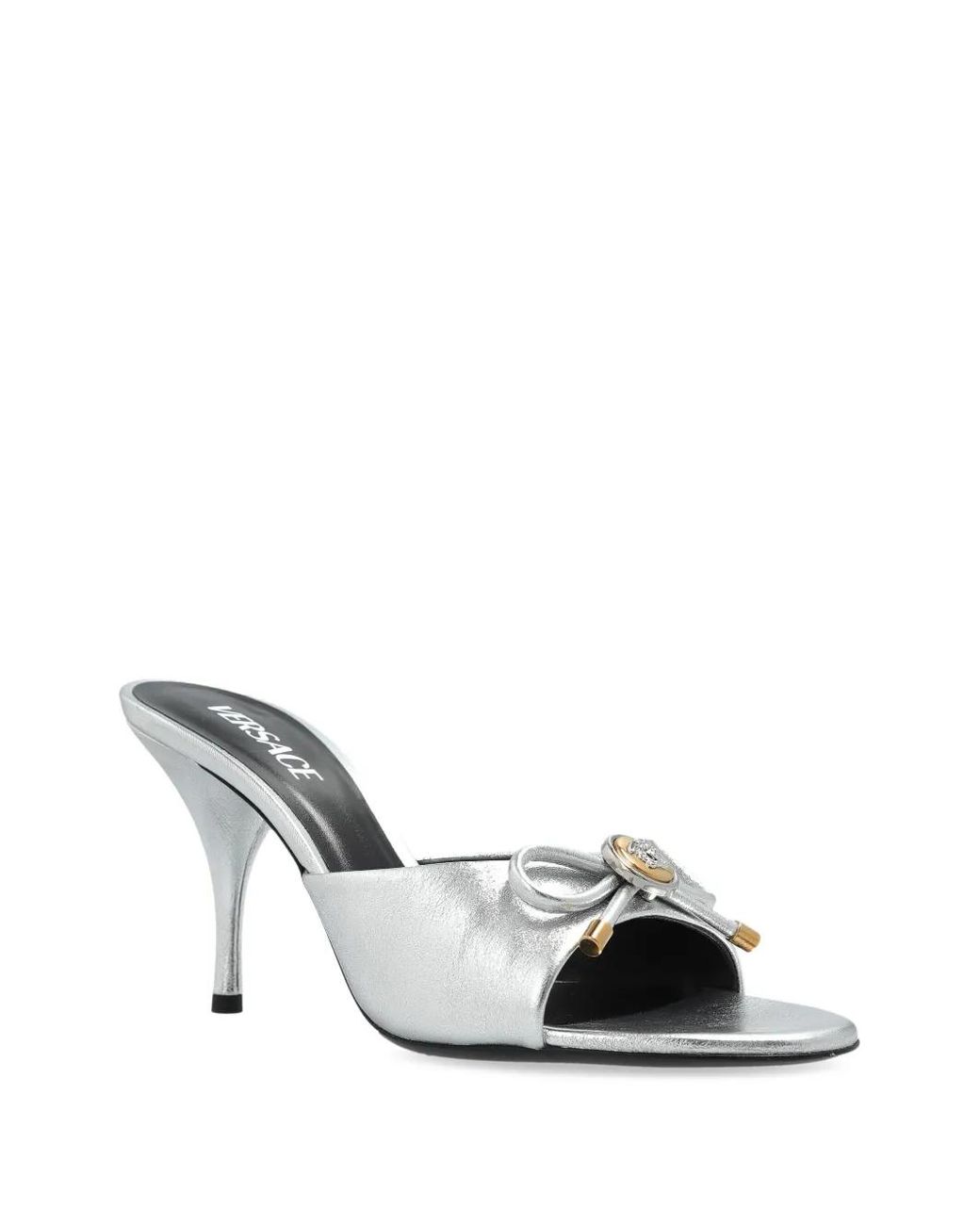 Versace White Opera Sandals