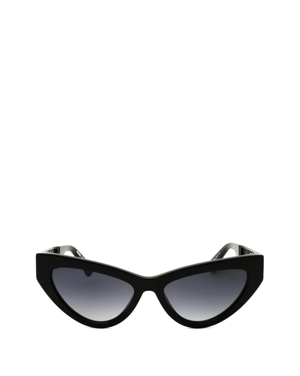 Moschino Black Logo-Lettering Cat-Eye Sunglasses