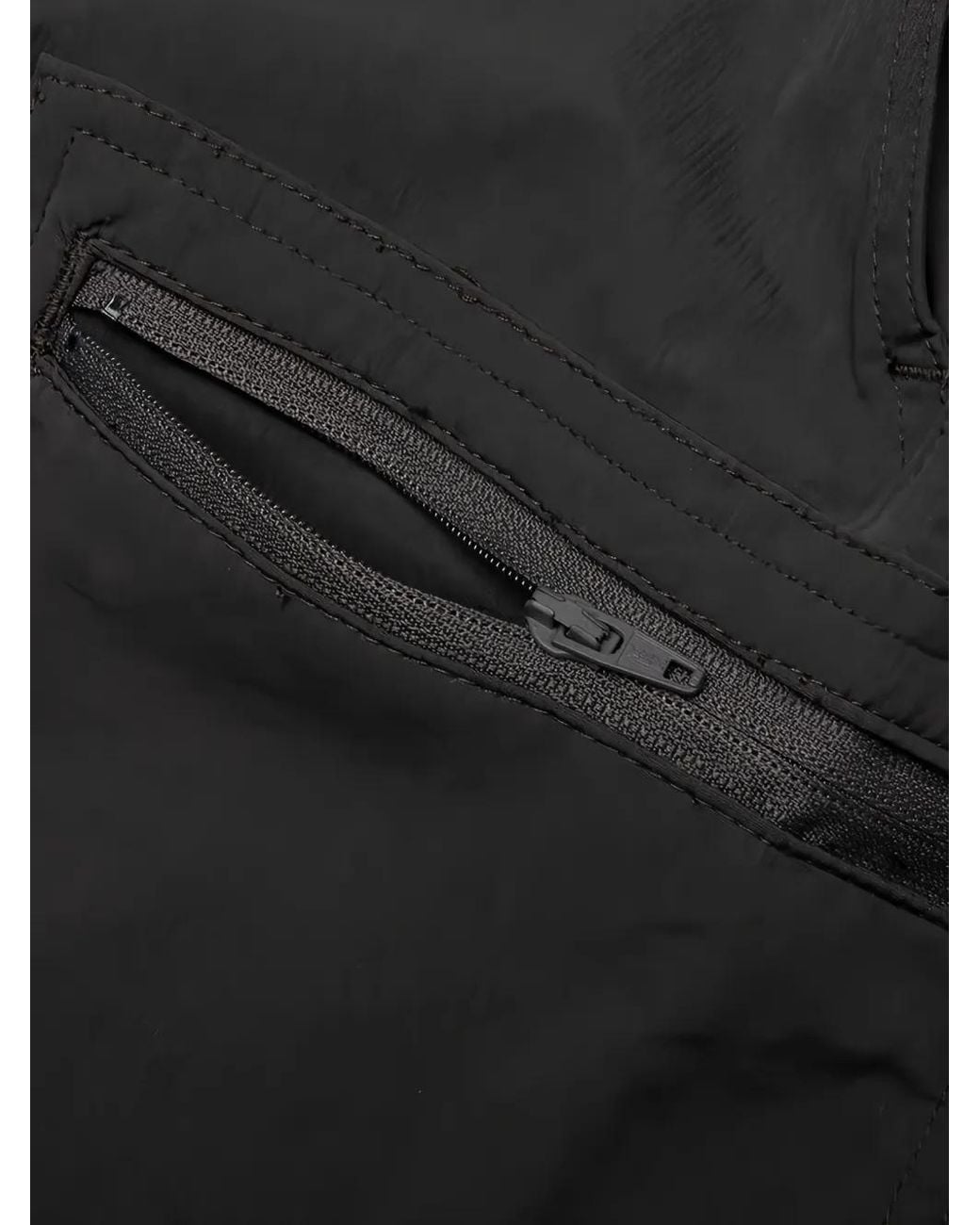 by Parra Black Short Hardly Hiked En Tissu Anti-Déchirure for men