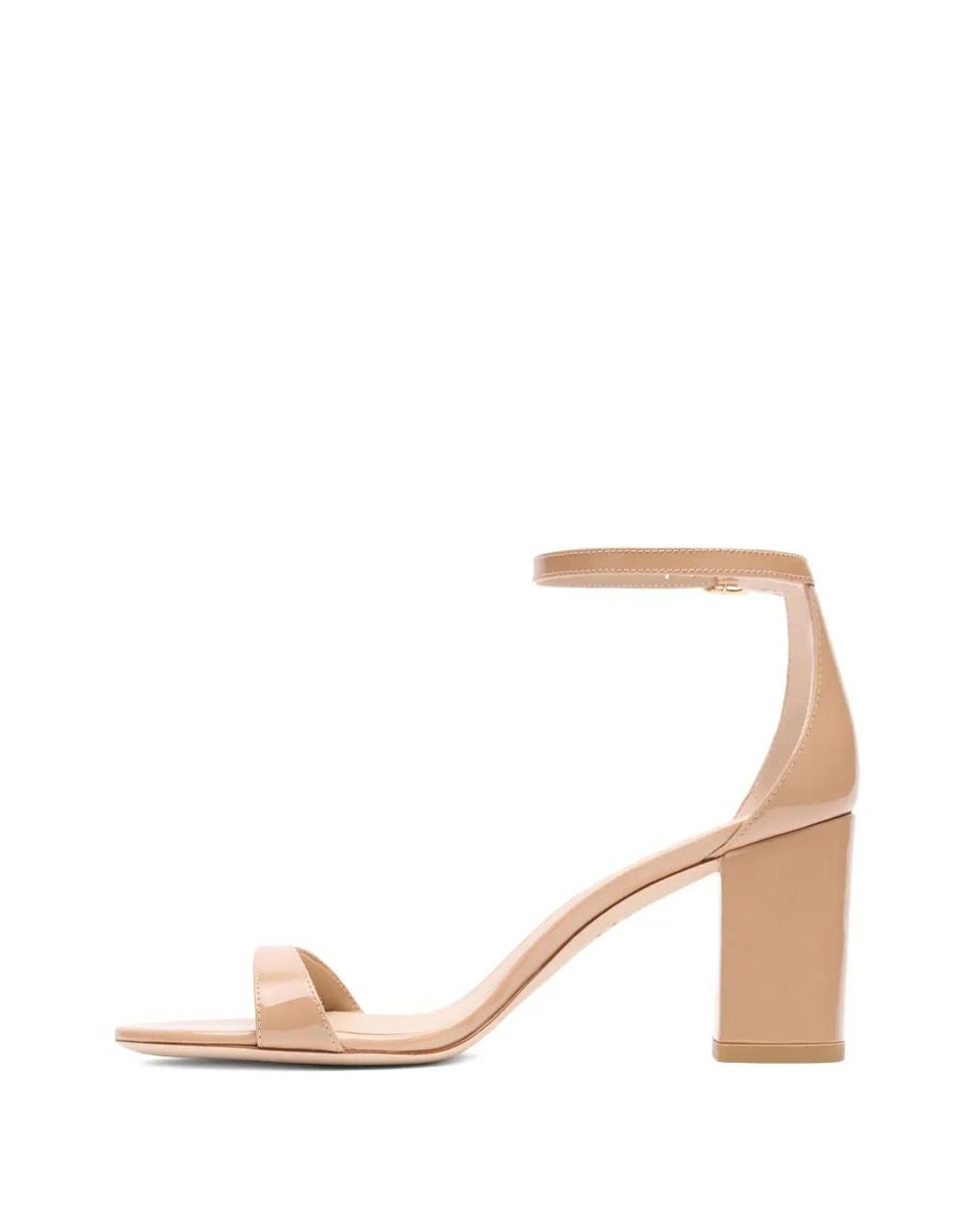 Stuart Weitzman Natural 75Mm Nudist Ii Heeled Sandals