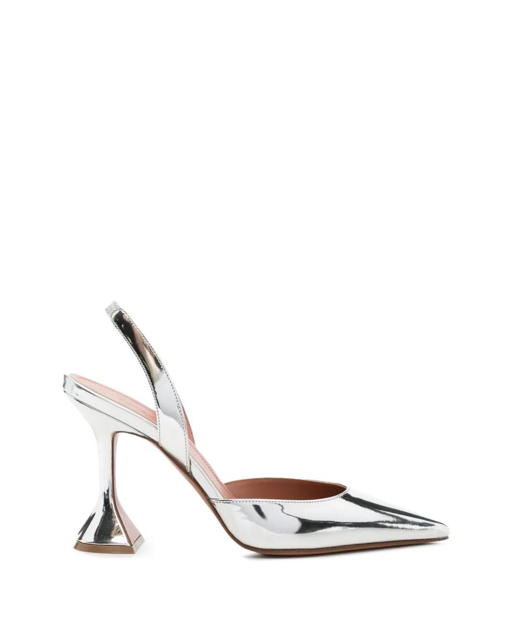 AMINA MUADDI White Hollis Slingback Pumps