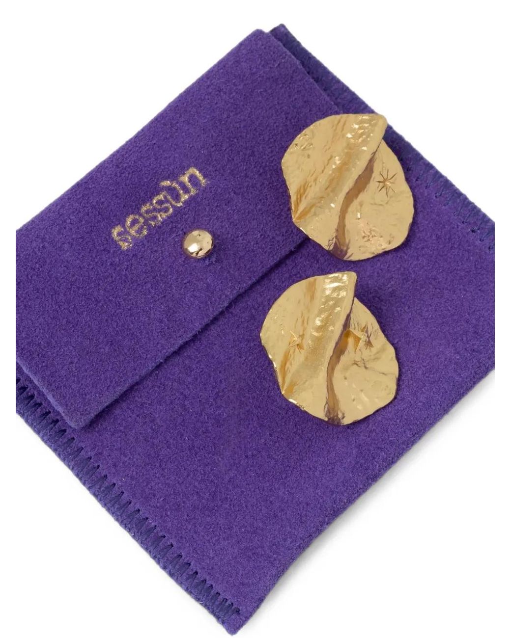 Sessun Metallic Brittae Hammered Earrings