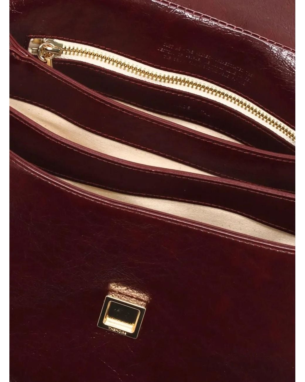 THEMOIRÈ Purple Crinkled-Finish Shoulder Bag