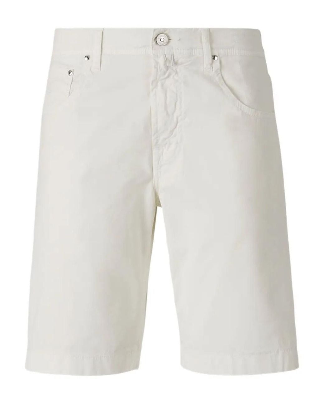 Jacob Cohen White Nicolas Bermuda Shorts for men