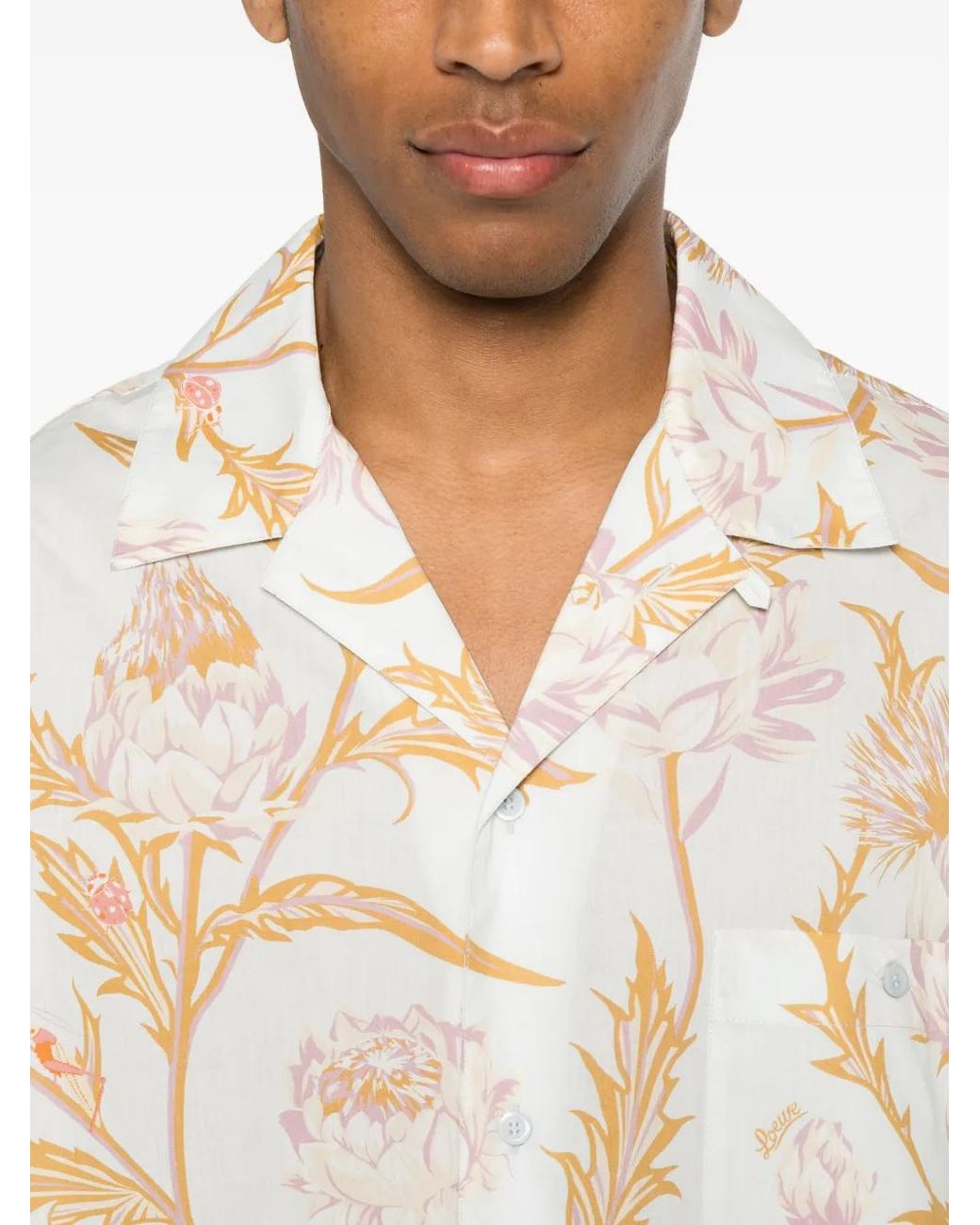 Loewe White Paula's Ibiza Cotton Shirt for men