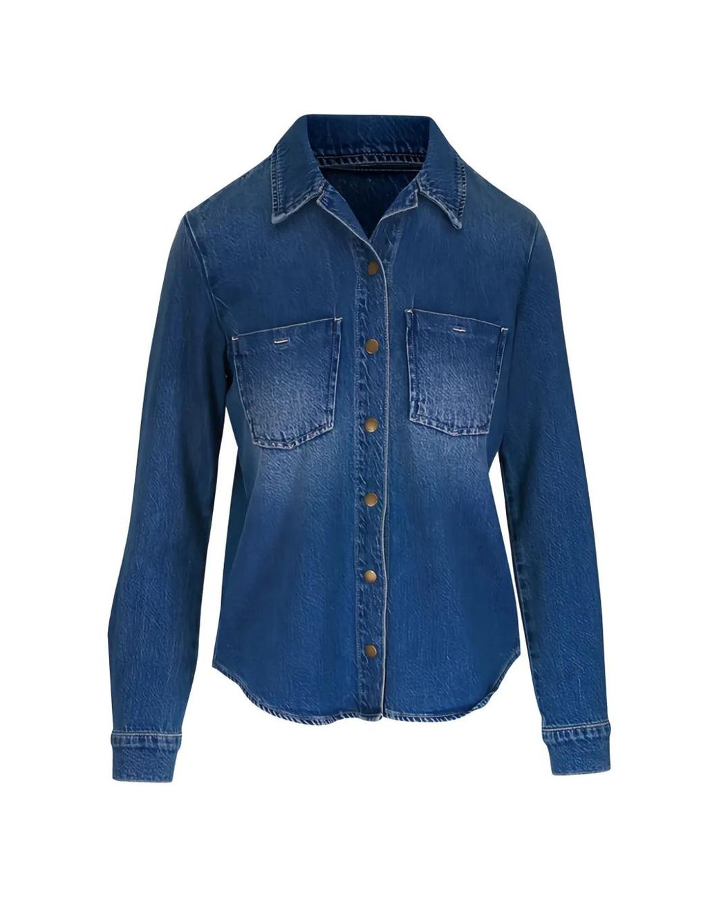 L'Agence Blue Isla Denim Shirt