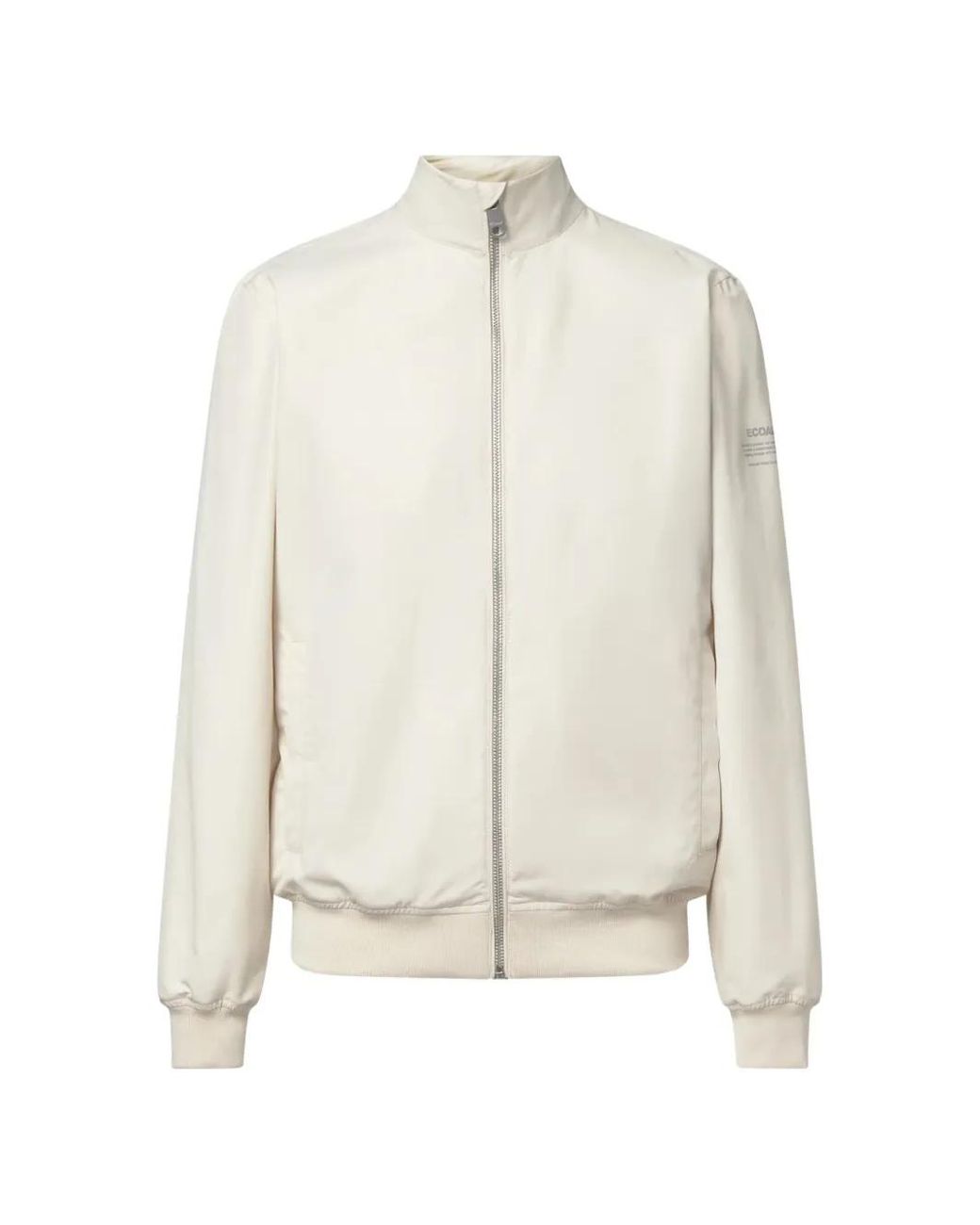 Ecoalf White Pikes Zip-Up Jacket for men