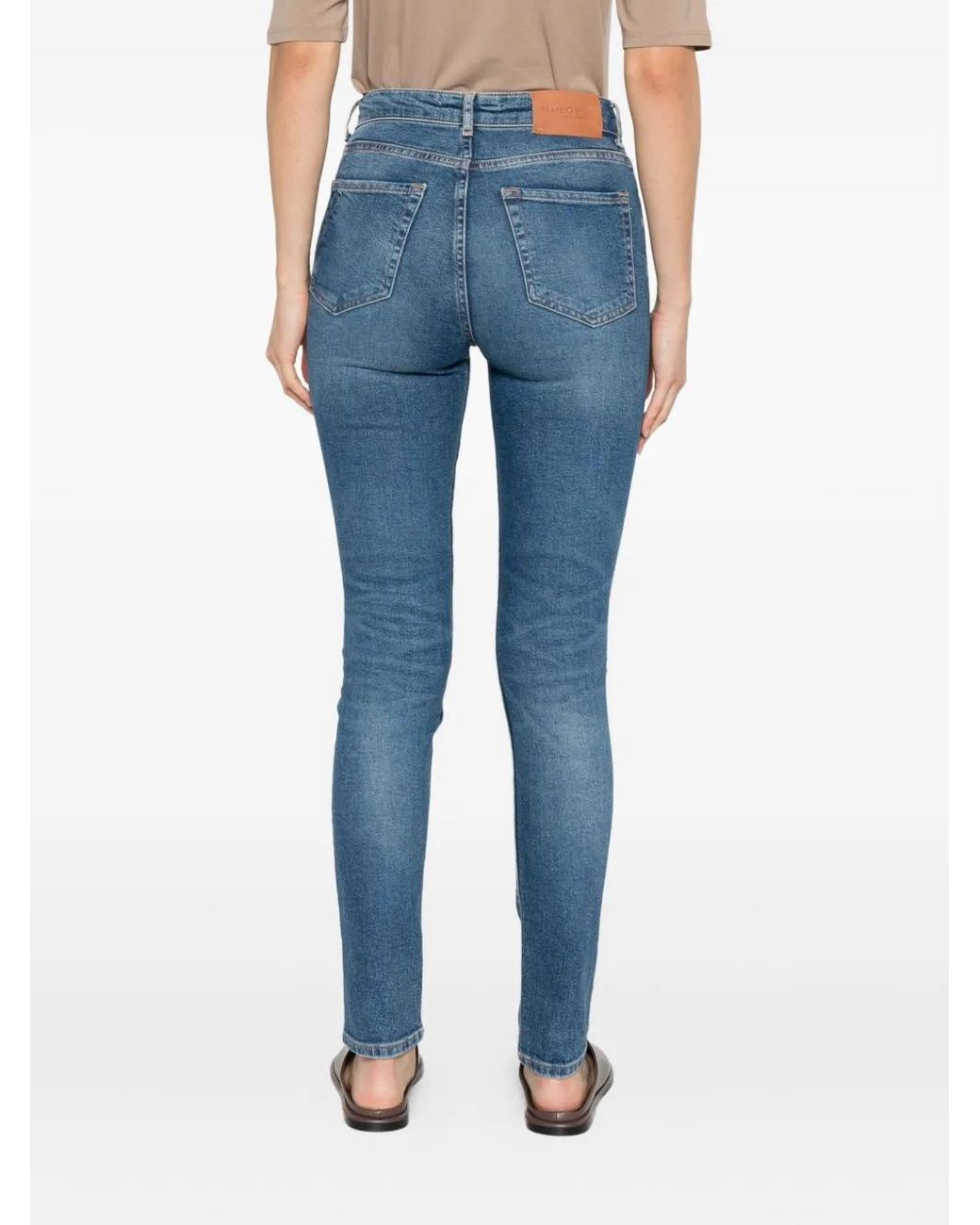 Marc O' Polo Blue Cotton-Blend Jeans