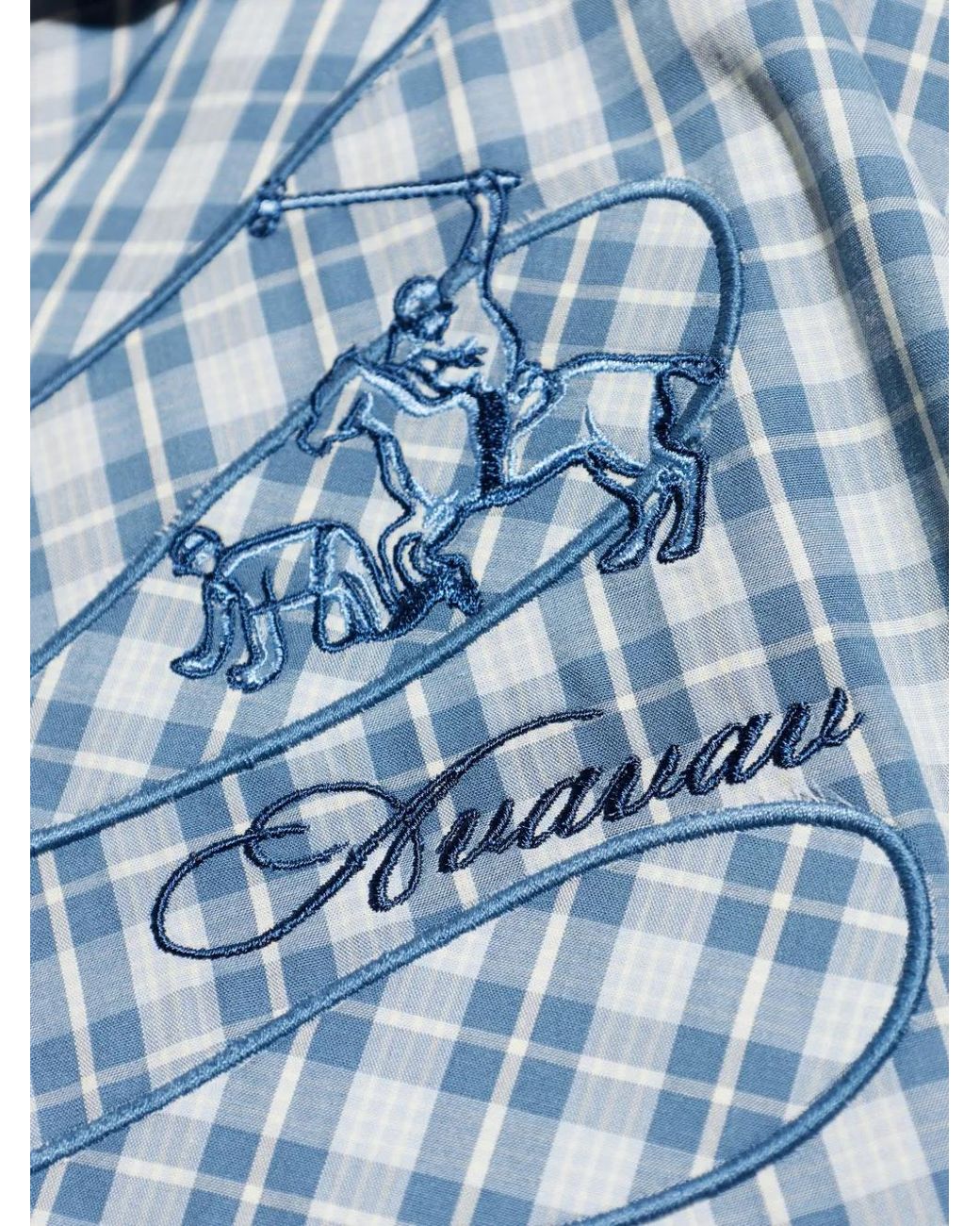 AVAVAV Blue Cut-Out Shirt for men