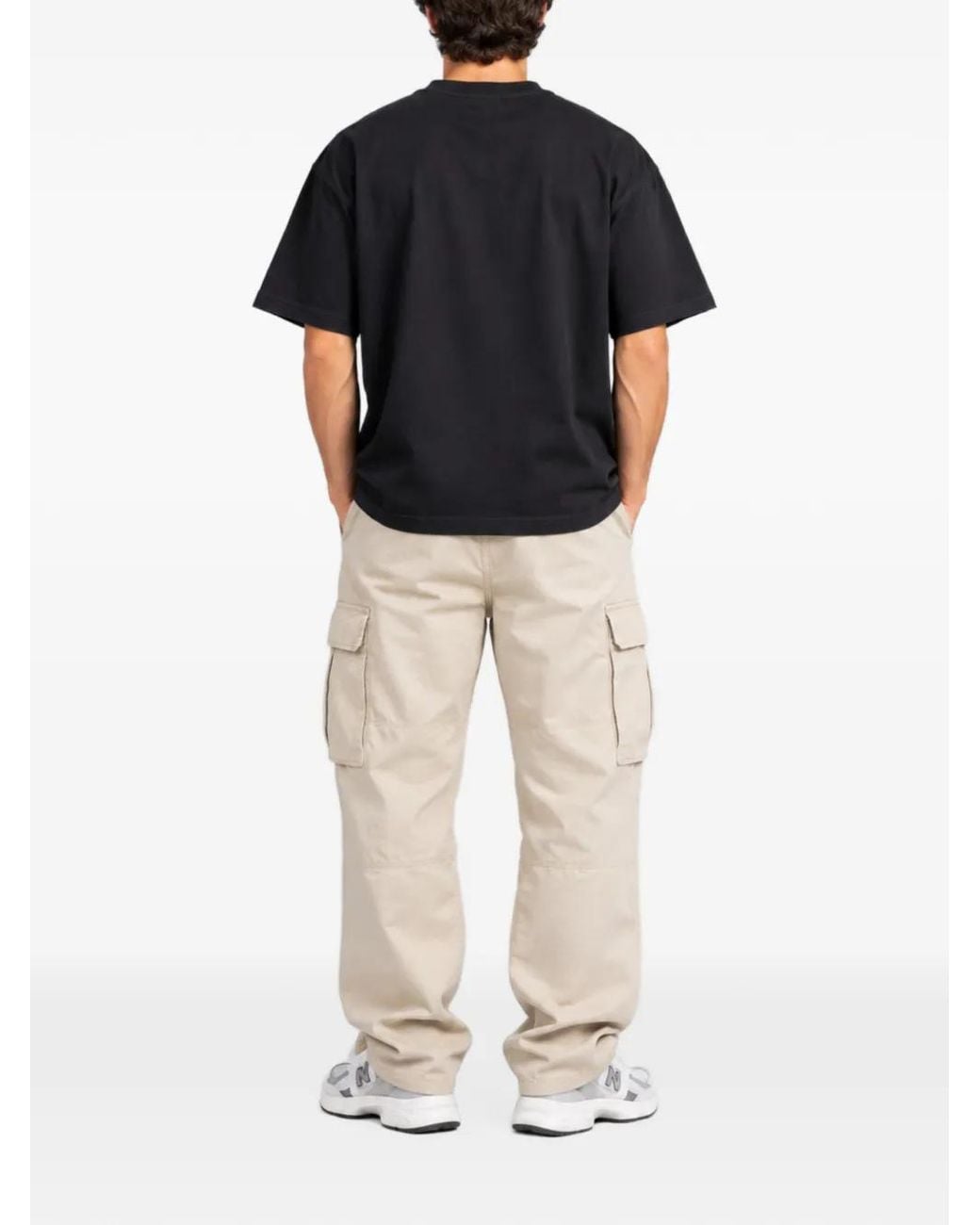 Melt Black Slogan-Print Cotton T-Shirt for men