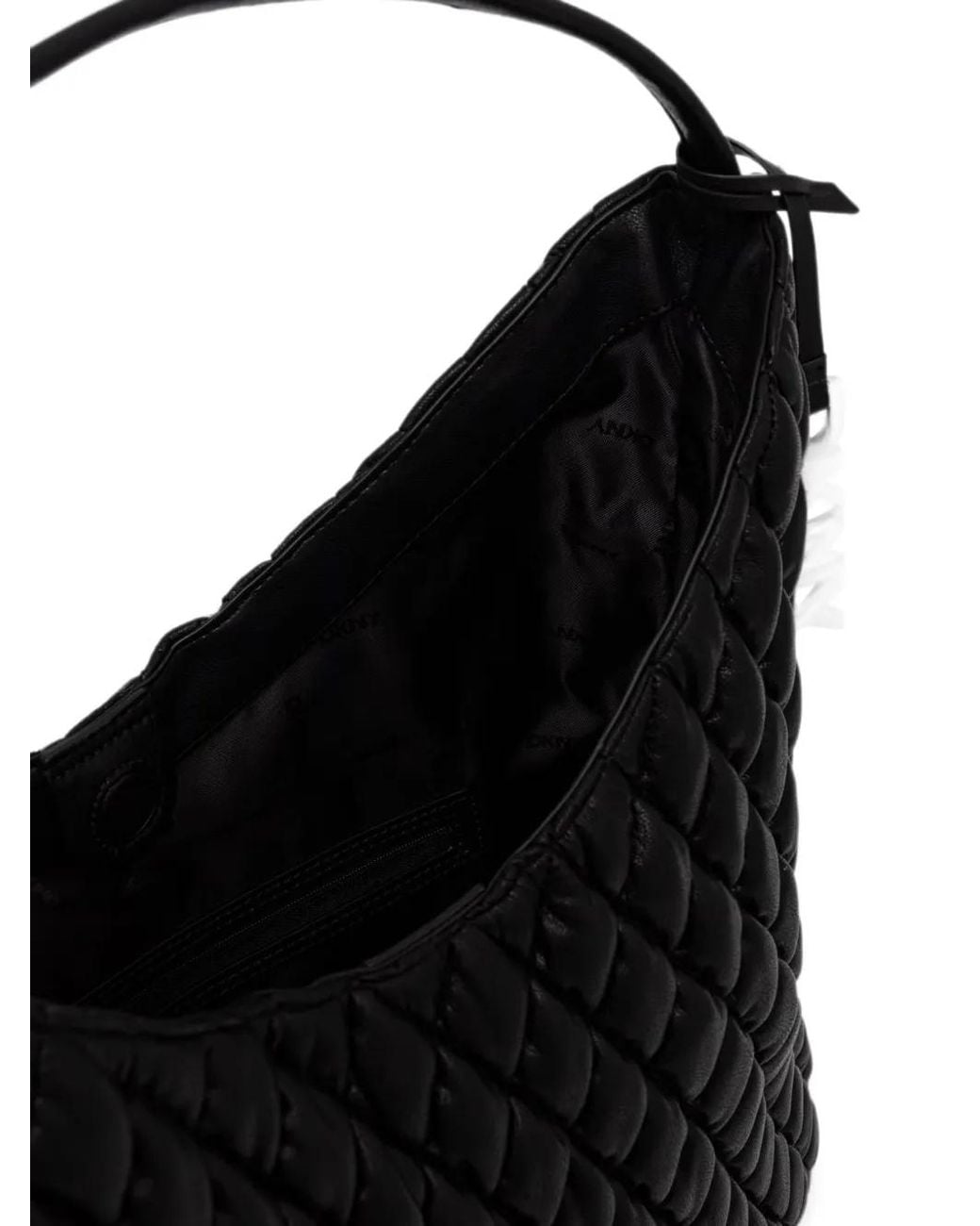 DKNY Black Shopper Mit Steppung