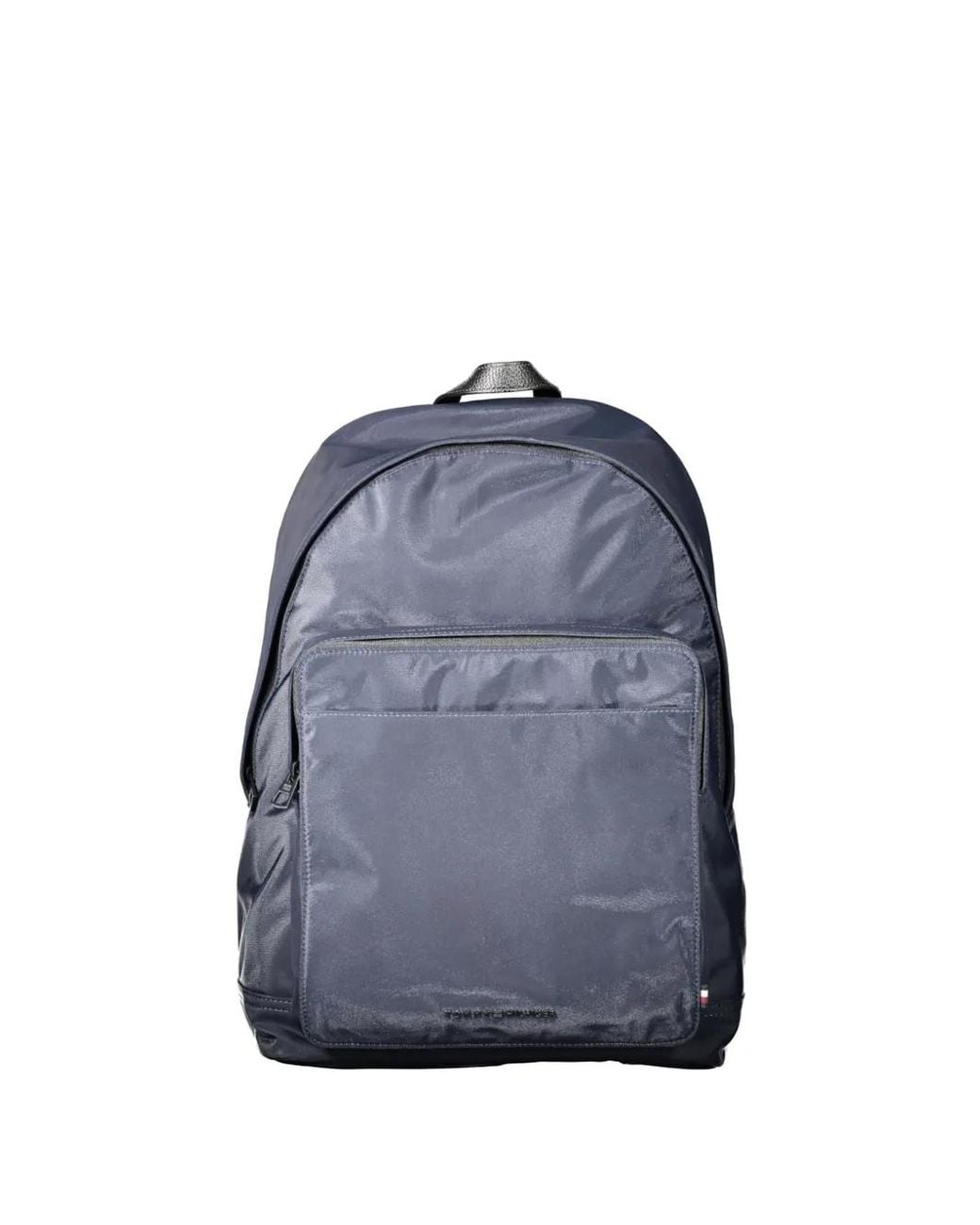 Tommy Hilfiger Blue Logo-Plaque Zip-Fastening Backpack for men