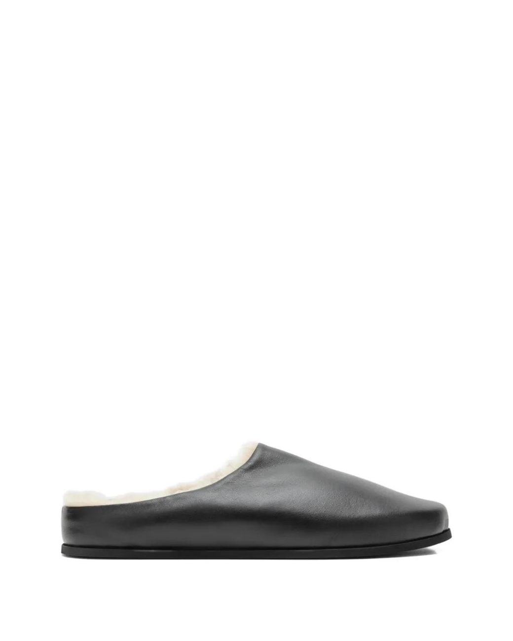 Dear Frances White Vico Shearling-Lined Sandals