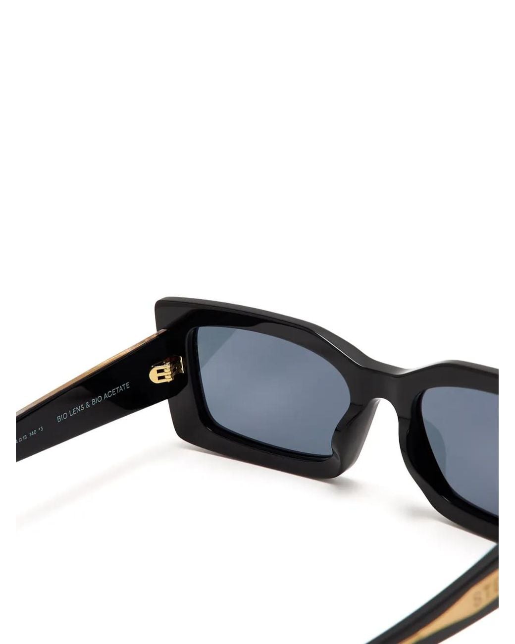 Stella McCartney Blue Rectangle-Frame Sunglasses
