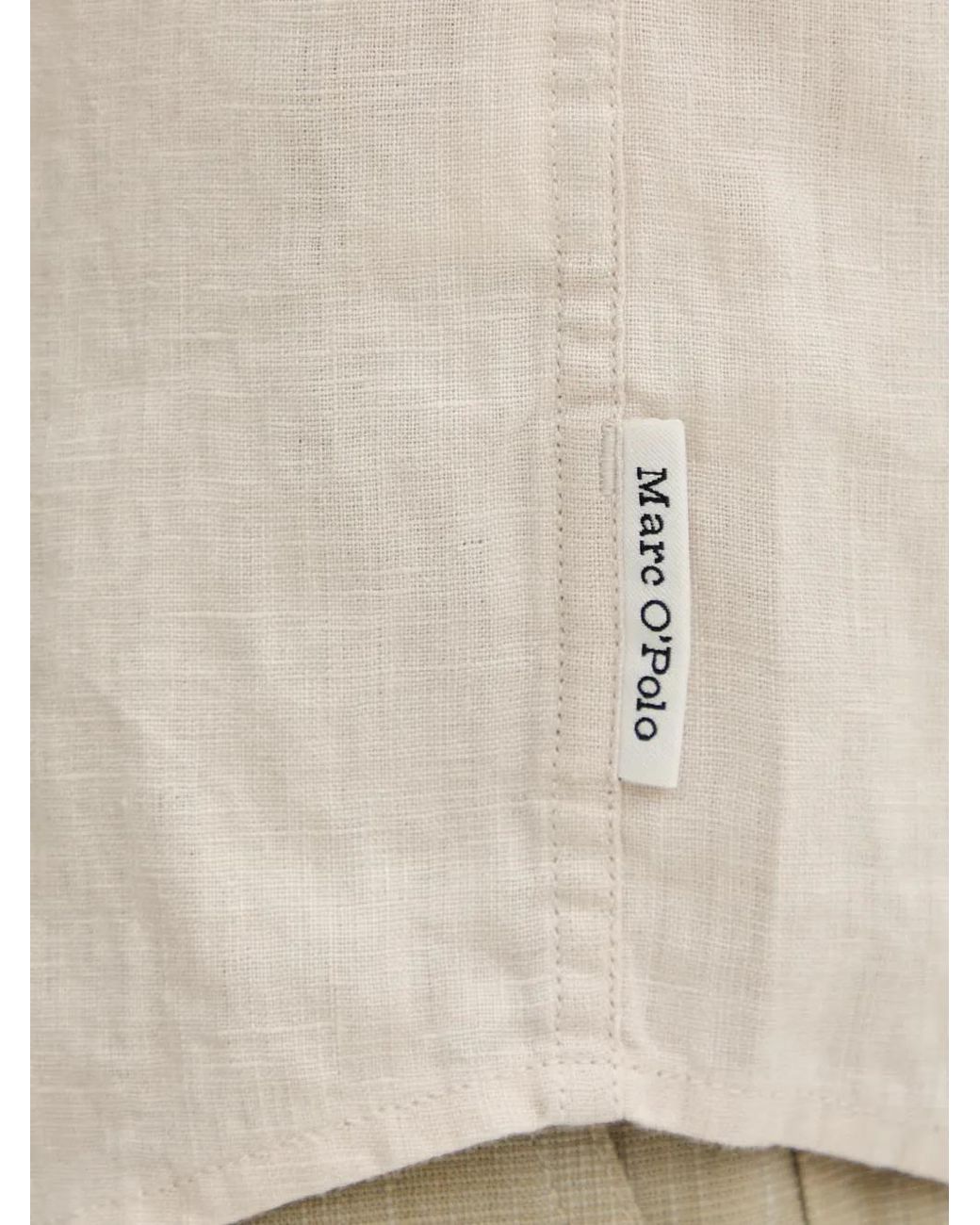 Marc O' Polo Natural Short-Sleeve Chest-Pocket Shirt for men