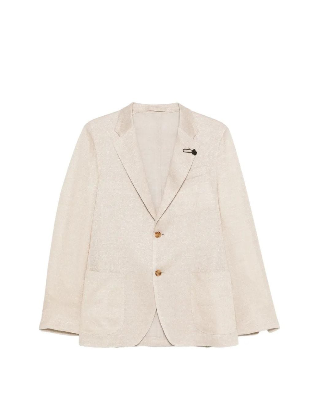 Lardini White Single-Breasted Blazer for men