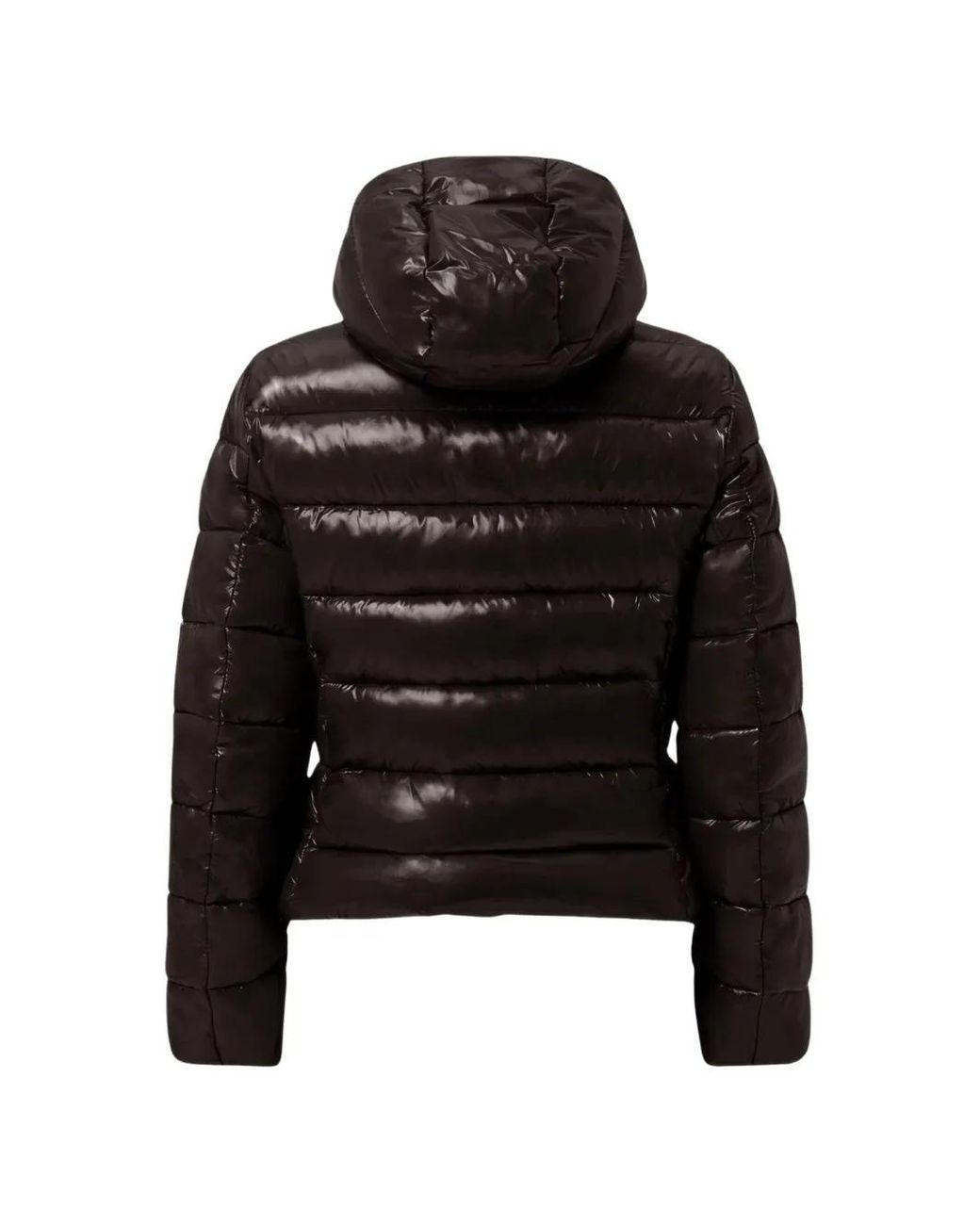 Save The Duck Black Jacket Mod Quilted Hooded Jacket