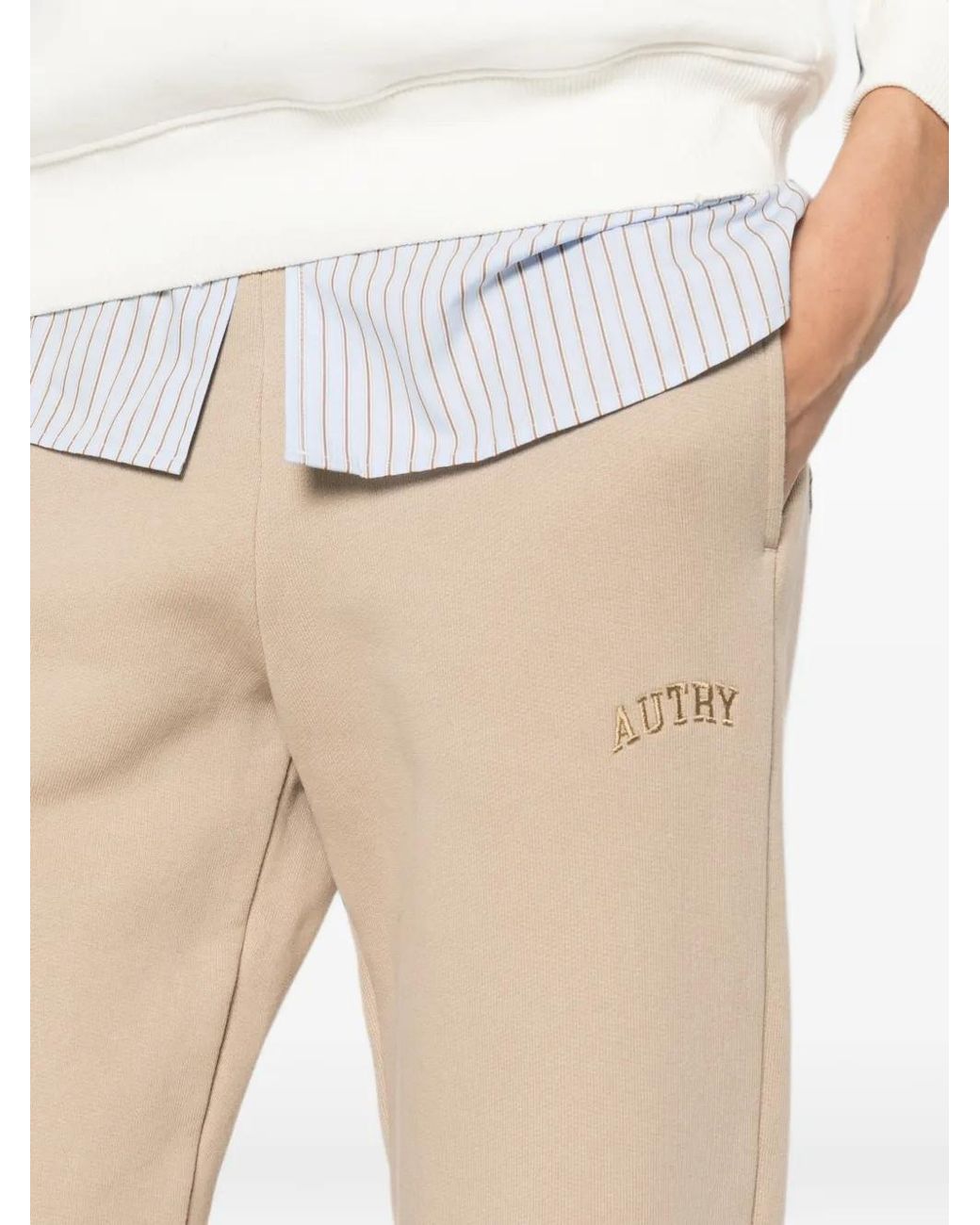 Autry Natural Logo-Embroidered Drawstring Track Pants