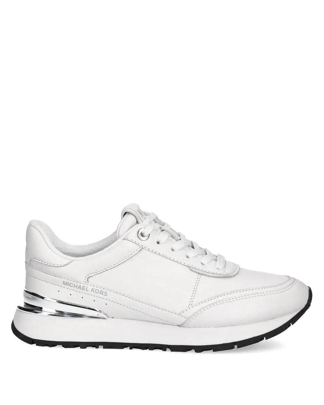 MICHAEL Michael Kors White Nova Logo-Print Sneakers