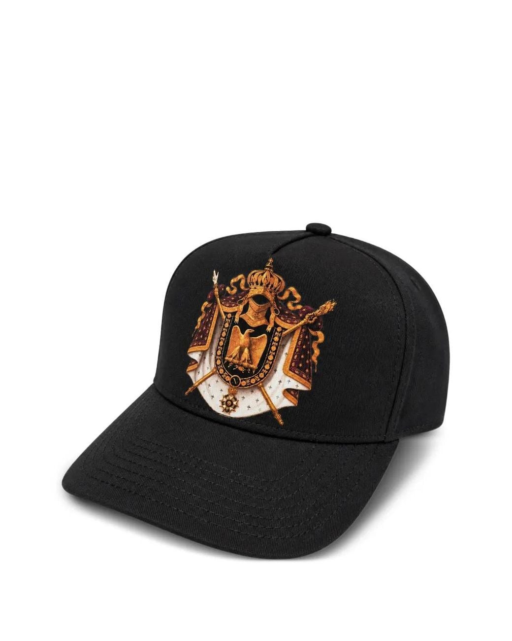 Melt Black Crest-Print Baseball Cap