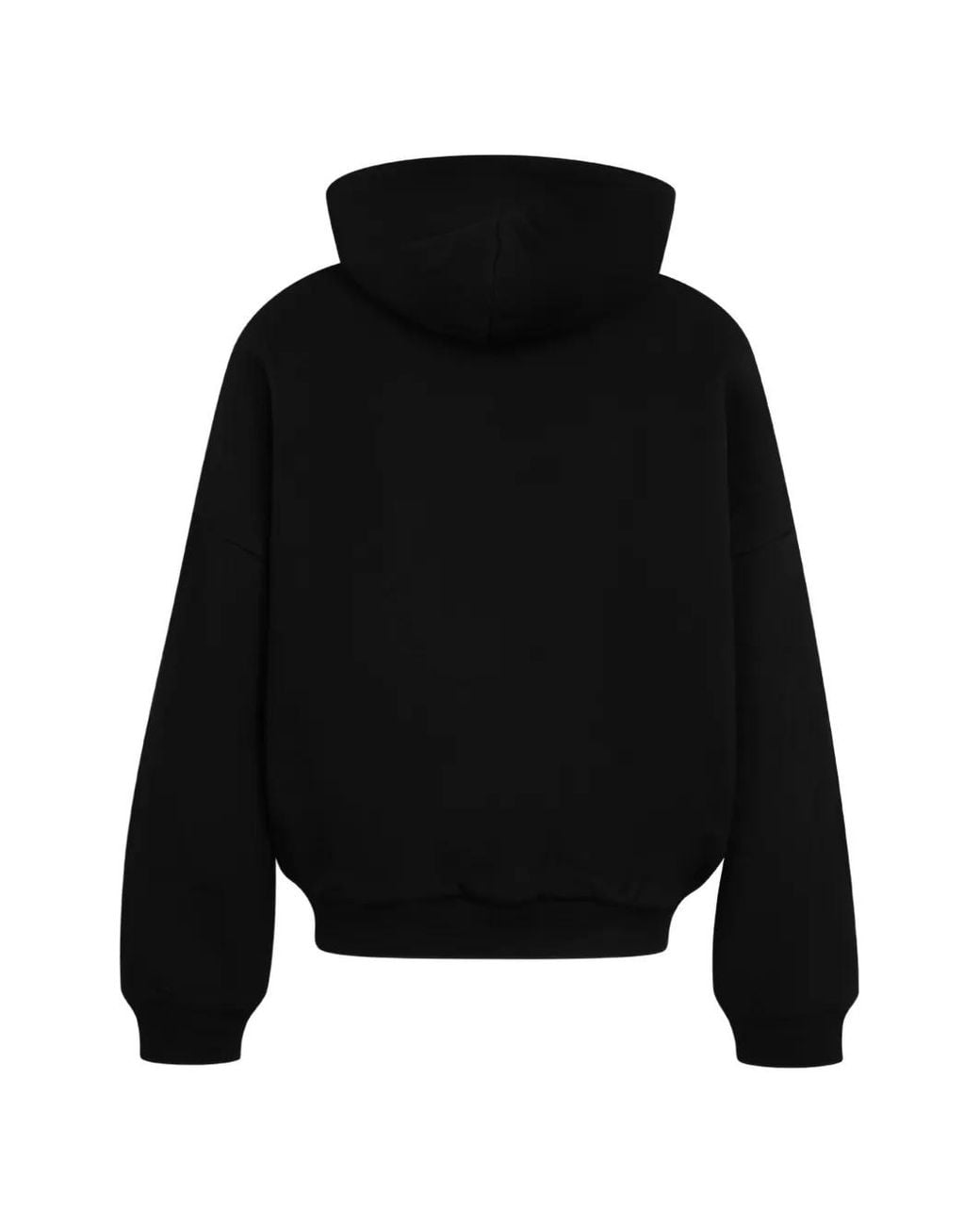 Willy Chavarria Black Logo-Patch Zip-Up Hoodie for men