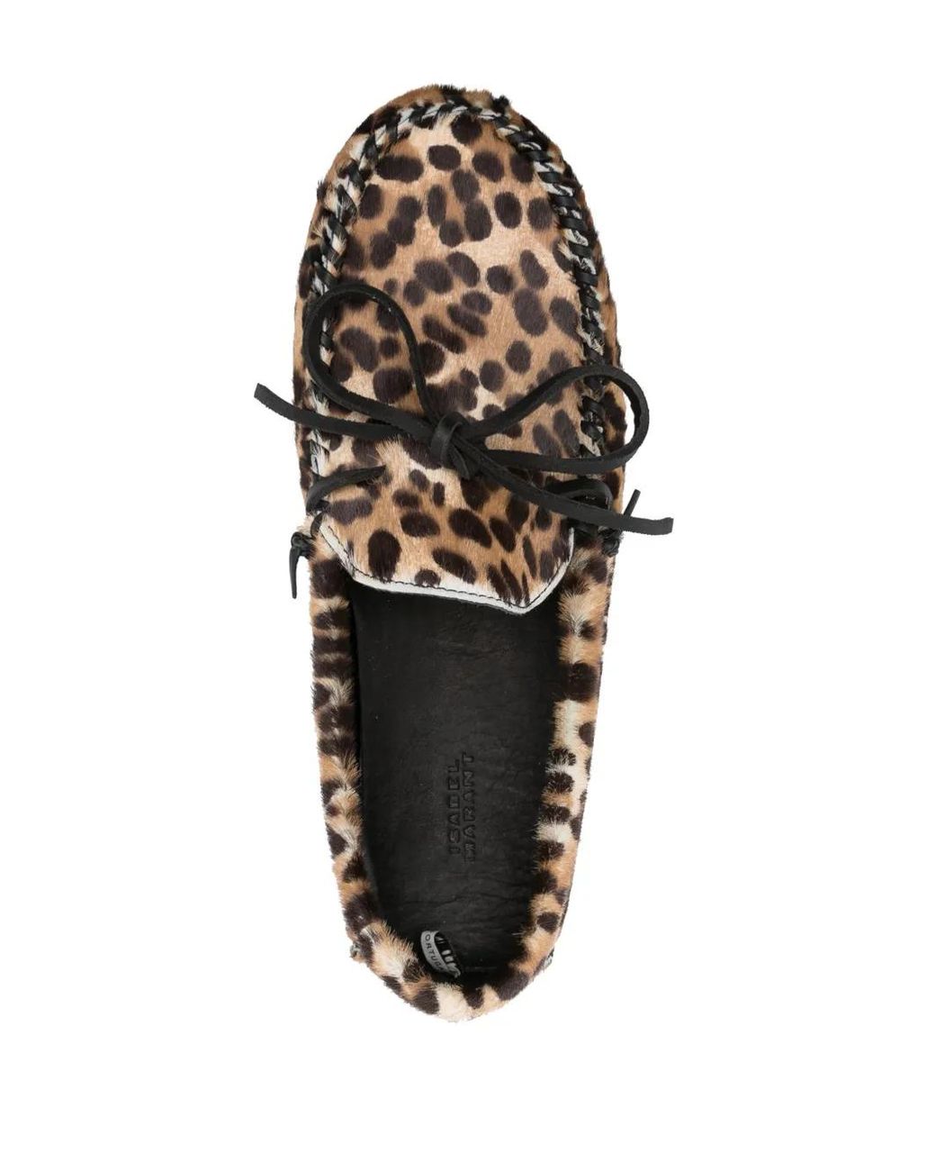 Isabel Marant Brown Fitza Leopard-Print Loafers
