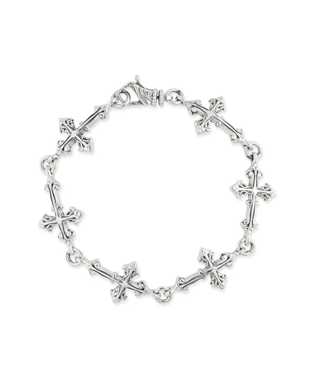Emanuele Bicocchi Metallic Large Avelli Multi-Cross Bracelet