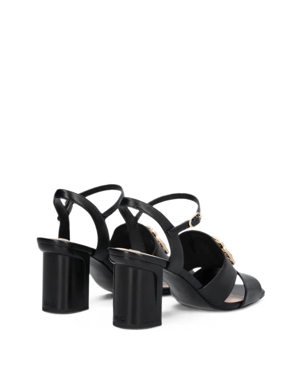 Liu Jo Black Brooke 01 Chain-Link Sandals