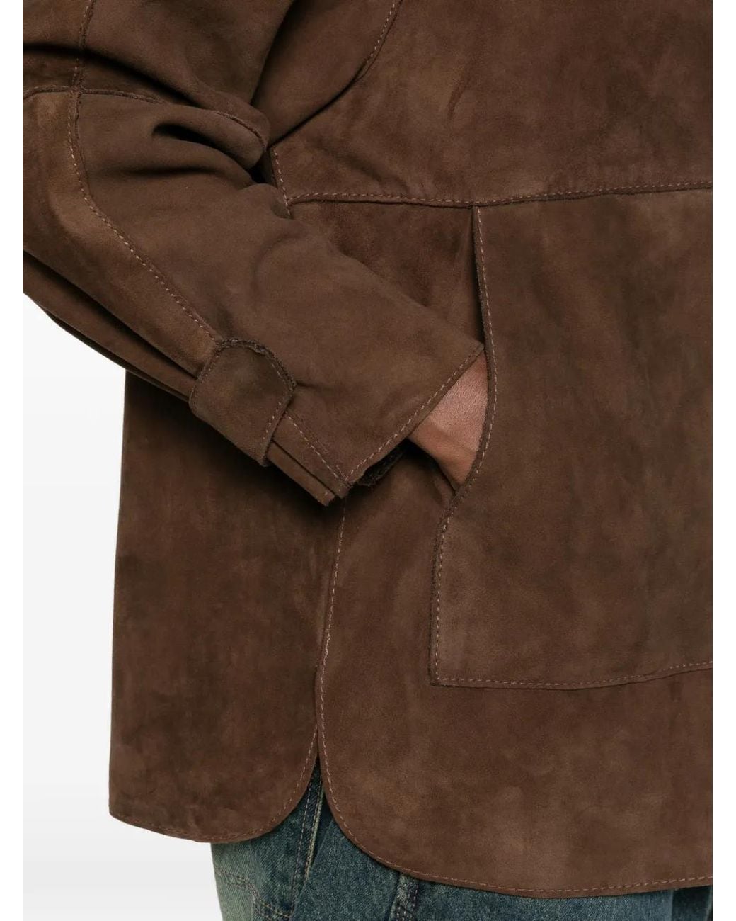 Leather Authority Red Malika Suede Coat