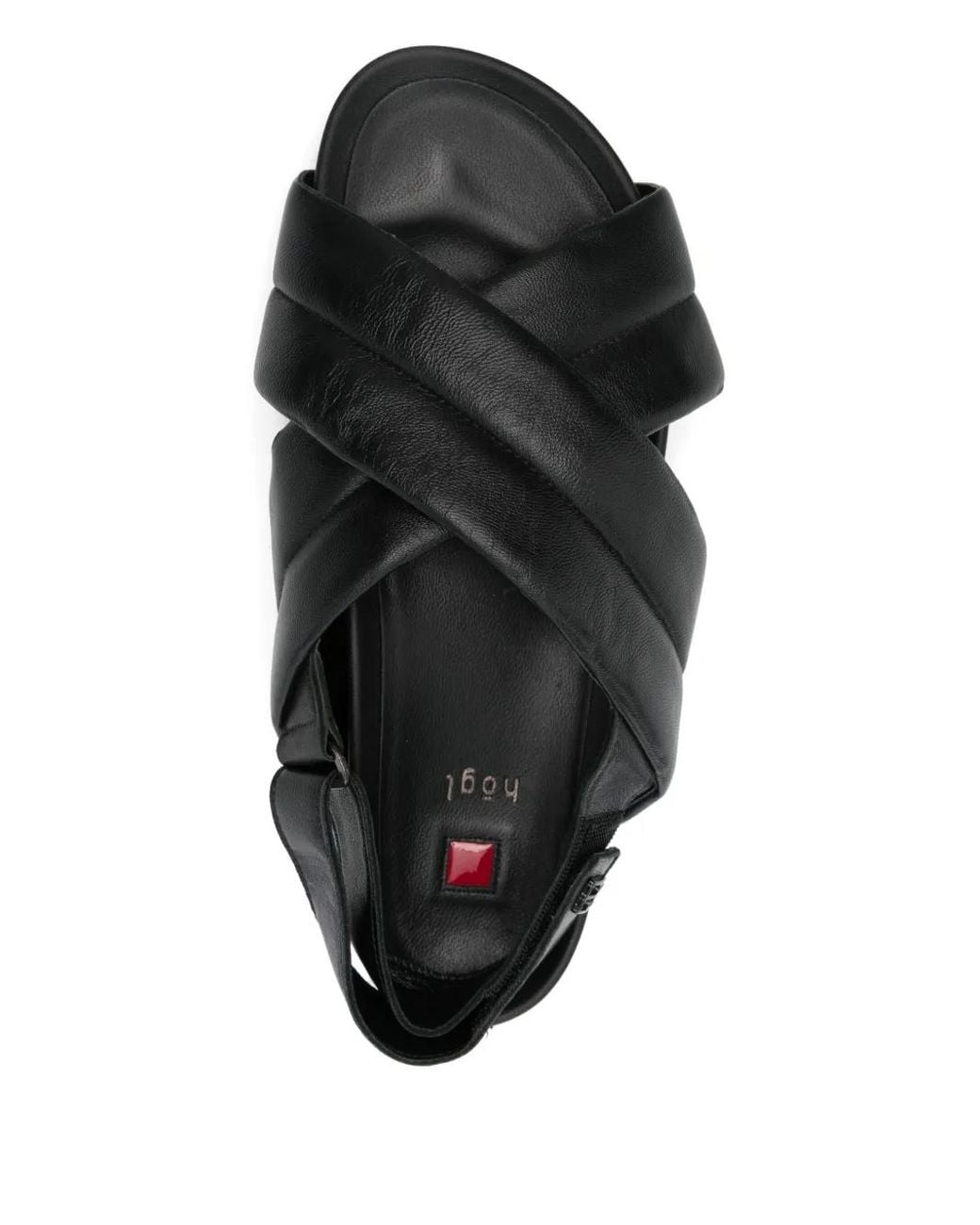 Högl Black Crossover-Straps Sandals