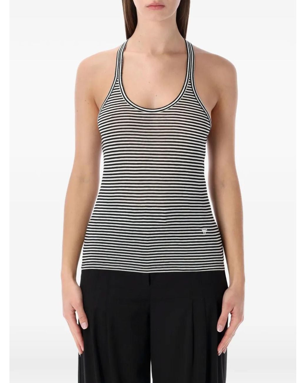Tom Ford Gestreepte Top in het Gray