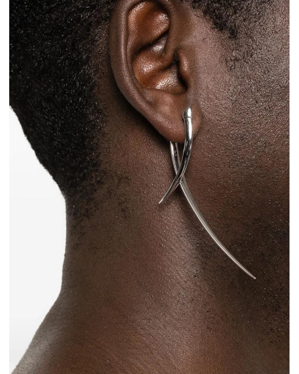 Shaun Leane Metallic Sabre Statement Crossover Single Earring