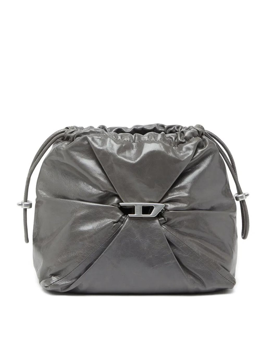 DIESEL Scrunch-D Bucket Bag in Gray | Lyst