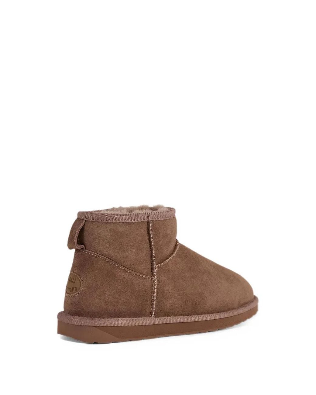 EMU Brown Shearling-Lined Ankle Boots