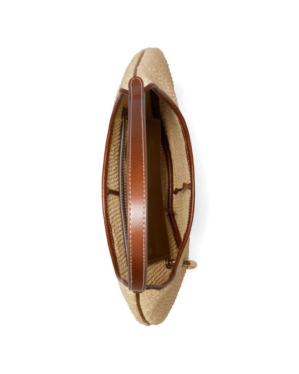 Tory Burch Natural Pierced Straw Bag