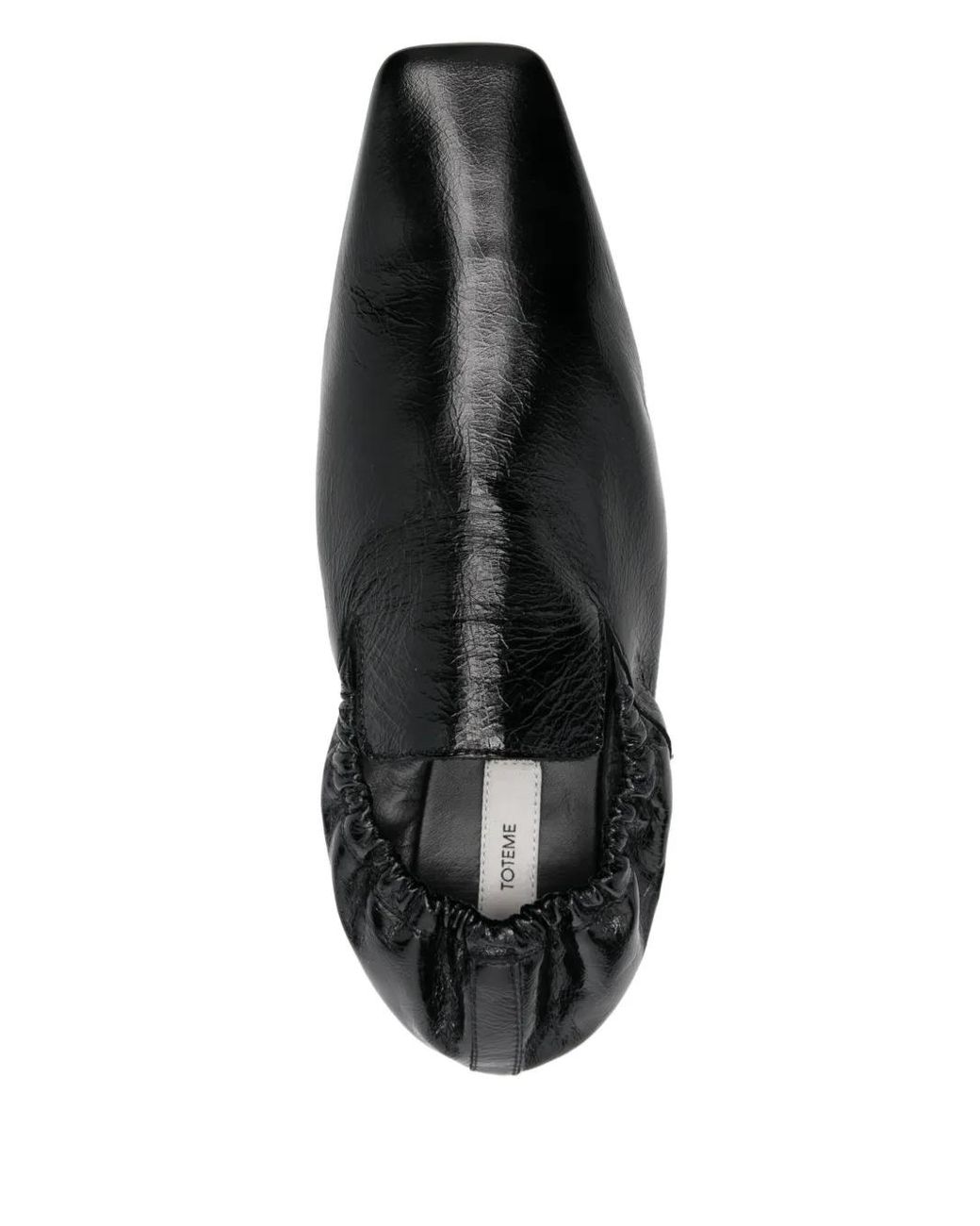 Totême  Black Elastic Leather Loafers