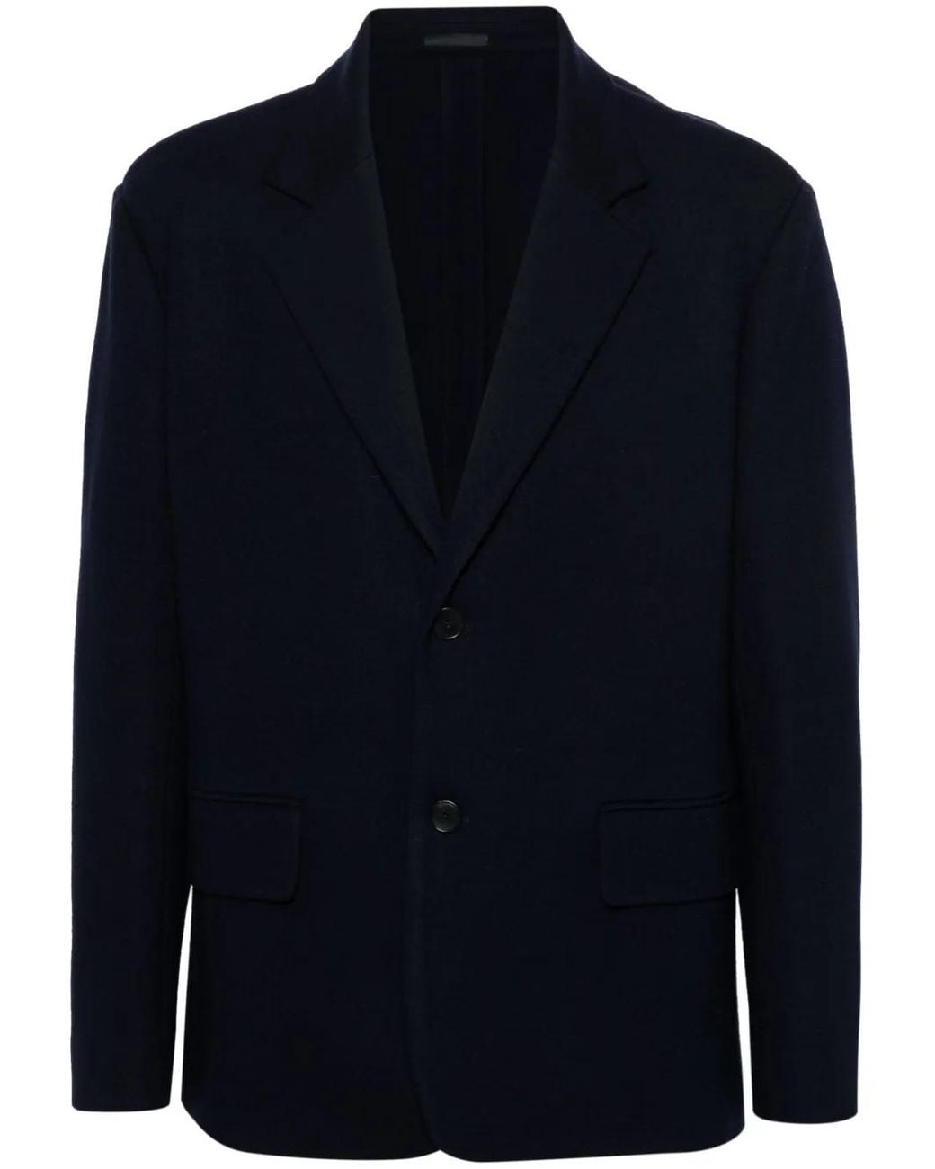 Lanvin Blue Virgin Wool Jacket for men
