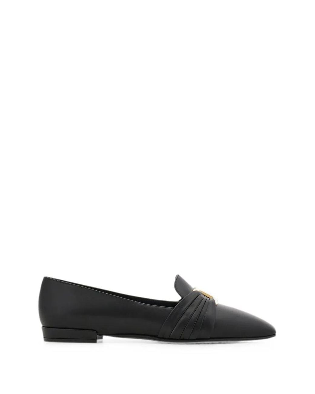 Ferragamo Black Gancini Ornament Loafers