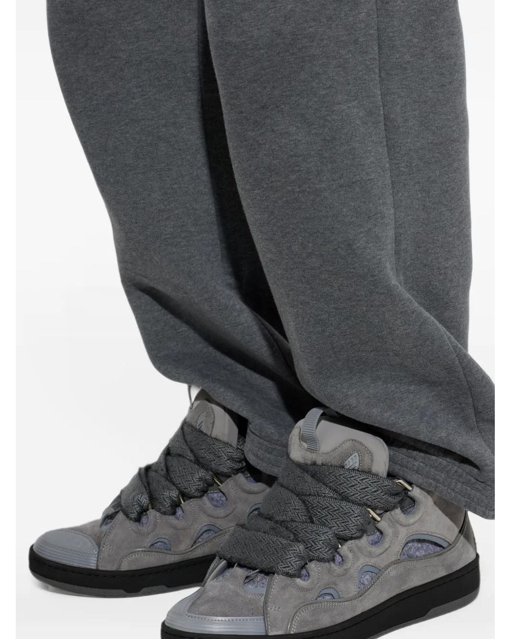 Lanvin Gray Curb Sneakers