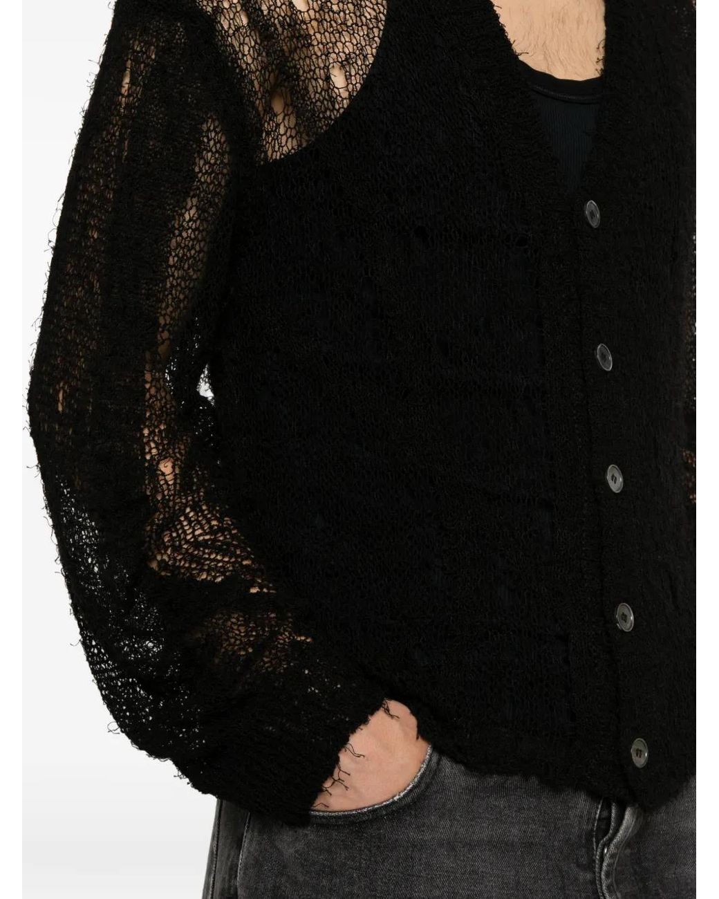Our Legacy Black Academy Cardigan for men