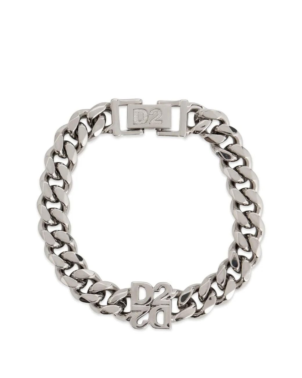 DSquared² Metallic D2-Upside-Down Armlet for men