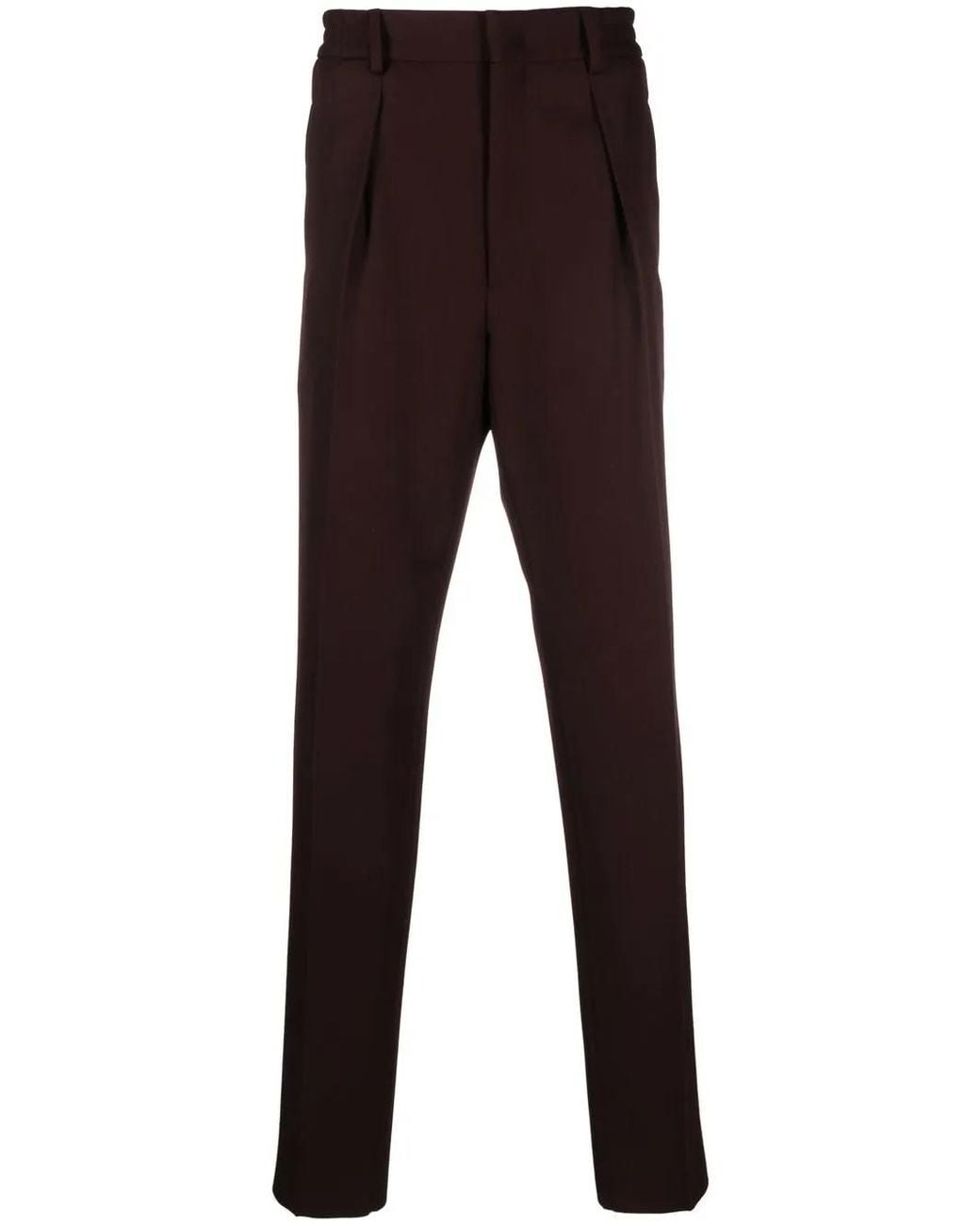 Fendi Red Straight-Leg Trousers for men
