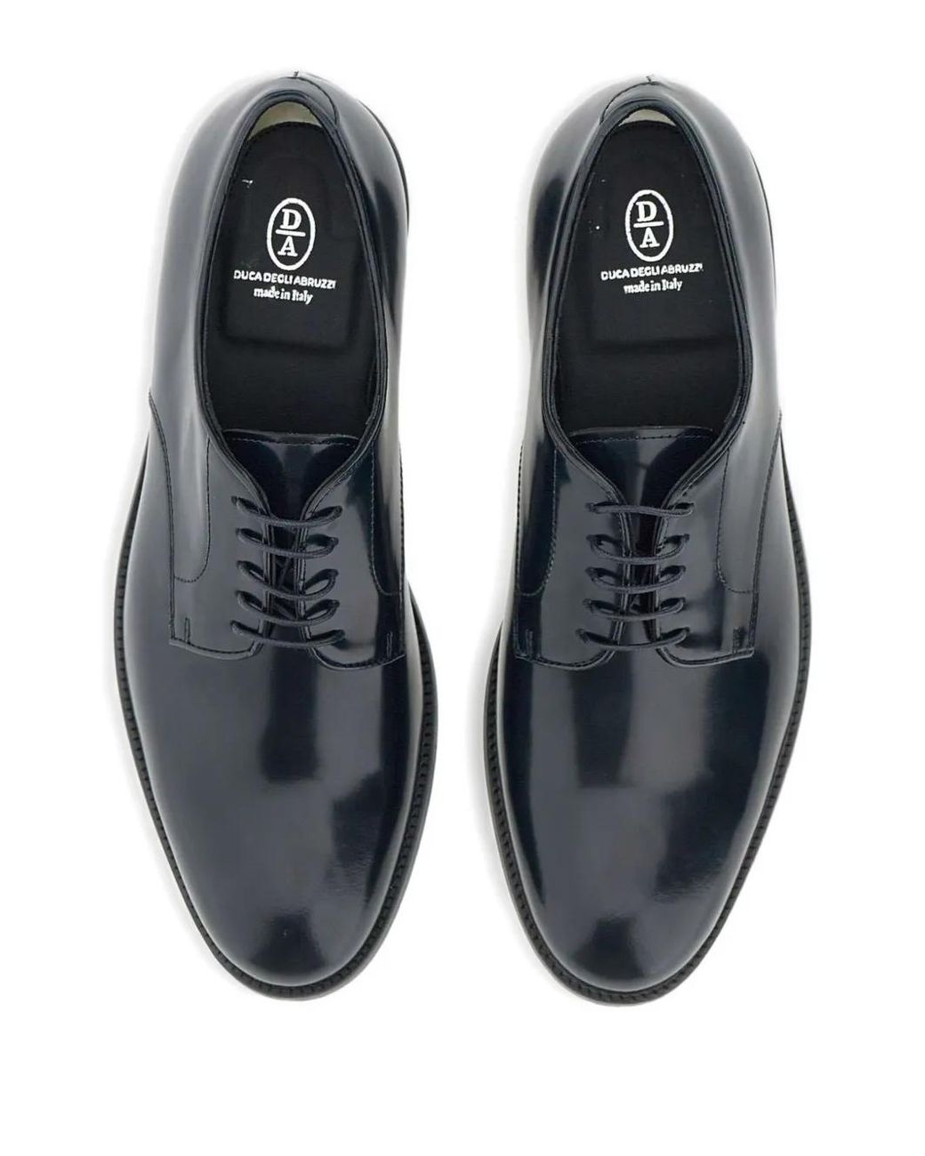 Duca Degli Abruzzi Blue Lace-Up-Fastening Derby Shoes for men