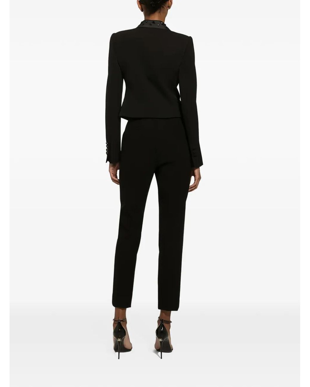 Dolce & Gabbana Black Tailored Twill Pants