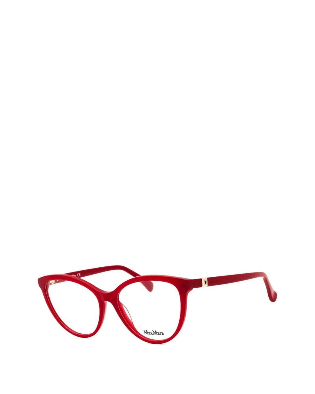 Max Mara Red Cat-Eye Glasses